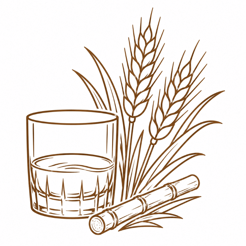 Whisky, Getreide & Rum