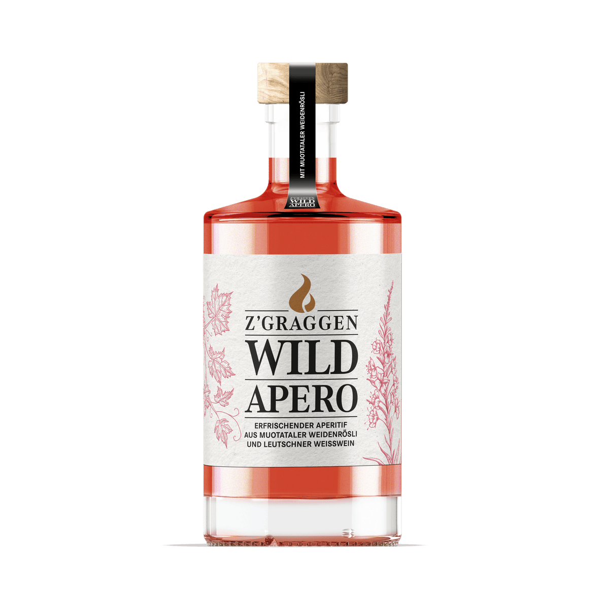 Z'GRAGGEN Wild Apero mit Muotataler Weidenrösli, 17% vol.
